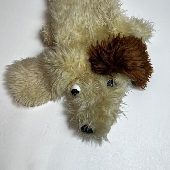 POSSUM TROT Dog Hand Puppet VTG 70s White Fuzzy Education Spot Shaggy Silly 1975 - Picture 2 of 11